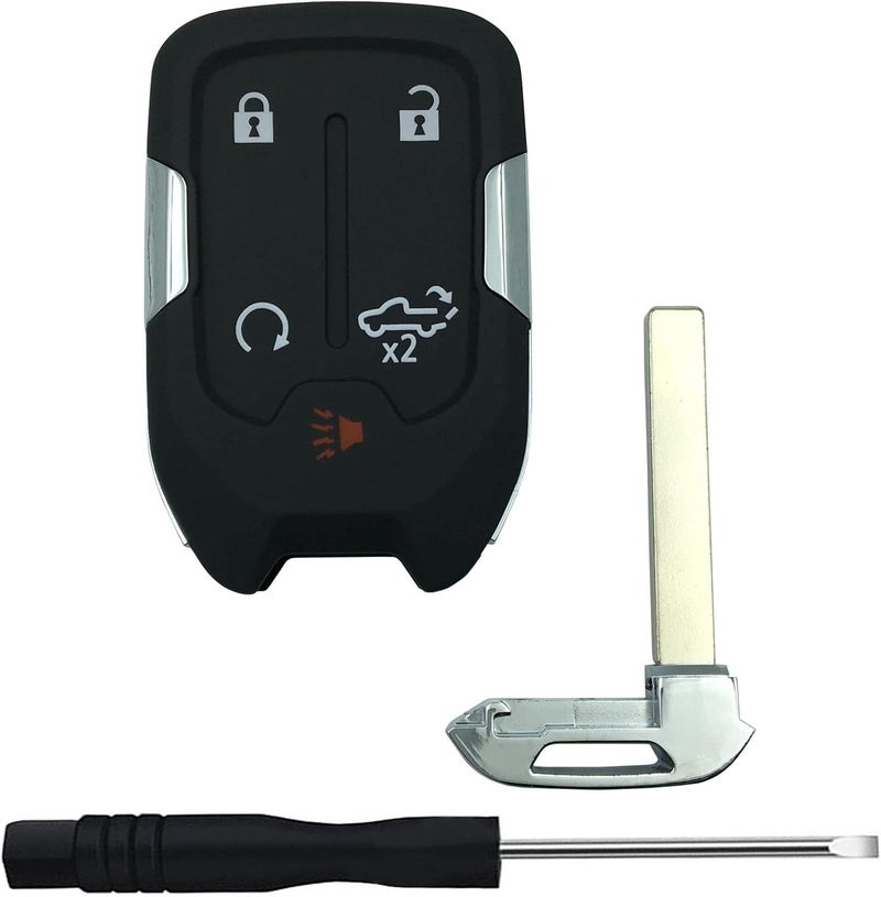 TALKMOON Replacement Keyless Entry Remote Key Fob Shell Case for 2022 2021 2020 2019 Chevy Silverado and GMC Sierra 1500 2500HD 3500HD Car Key Fob Cover (5 Button-C) - Image 2